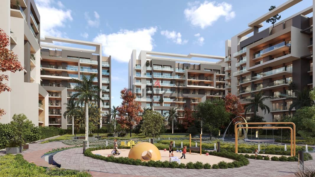 120 sqm apartment for sale in installments in the Administrative Capital in City Oval New Capital 14