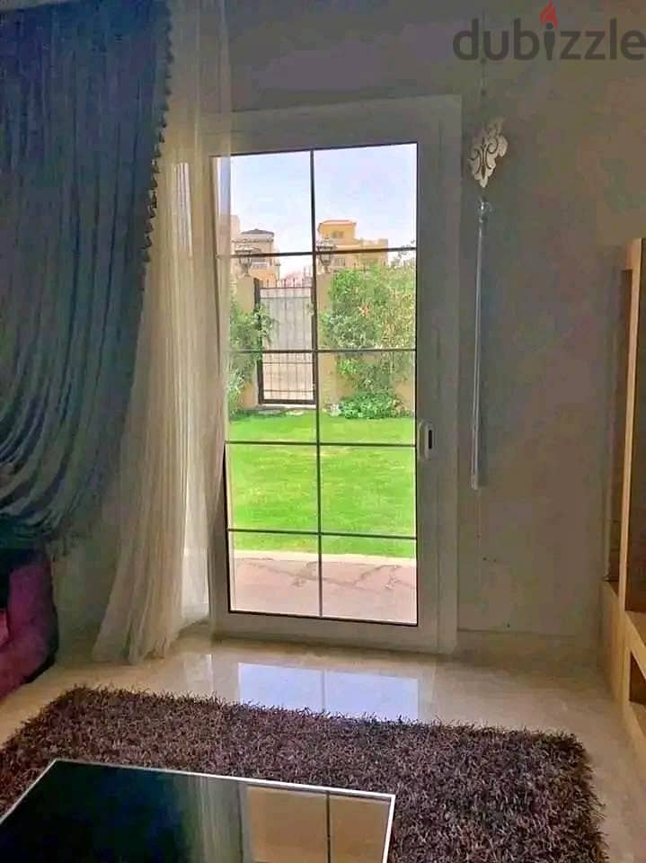 5 features in the Taj City apartment in front of Cairo Airport directly. . Ground apartment in Garden Open View on the largest area of Land Scape by in 6
