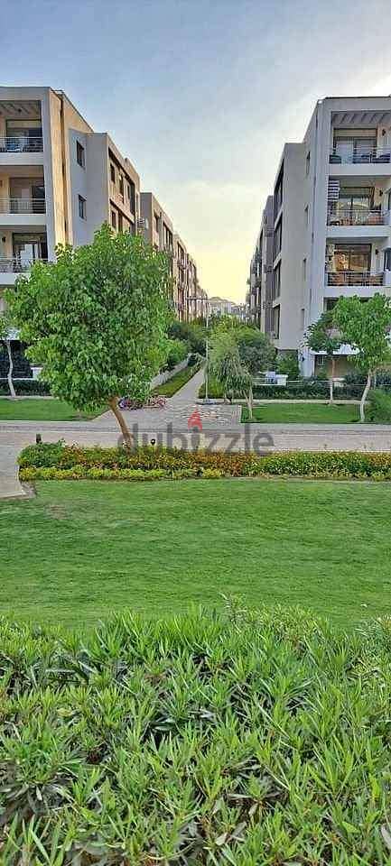 5 features in the Taj City apartment in front of Cairo Airport directly. . Ground apartment in Garden Open View on the largest area of Land Scape by in 11