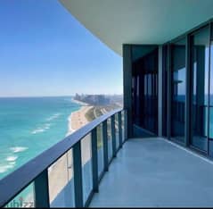 Hotel Apartment 200m finished with AC's panoramic seaview Alamain Towers north coast /شقة فندقية للبيع ف ابراج العلمين سيتي ايدج 0