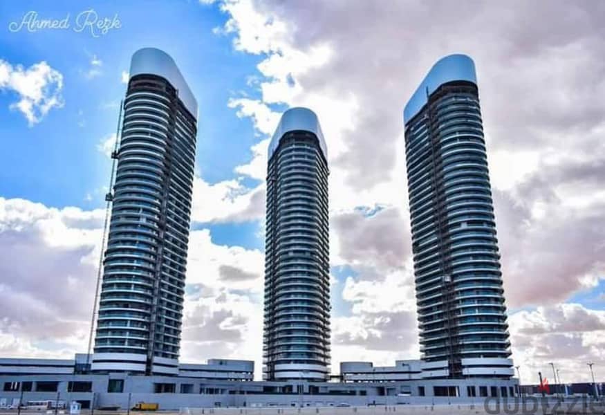 Hotel Apartment 200m finished with AC's panoramic seaview Alamain Towers north coast /شقة فندقية للبيع ف ابراج العلمين سيتي ايدج 4