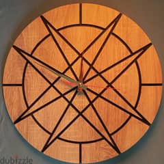 wooden clock ( melamine ) -  ساعة حائط خشب