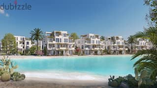 Ground  chalet with garden 108m  2Bedrooms At Solare Ras el Hekma north coast By Misr Italia front beach first row