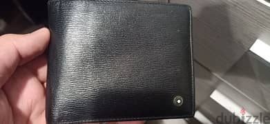 Original Mont Blanc Italian leather wallet 0