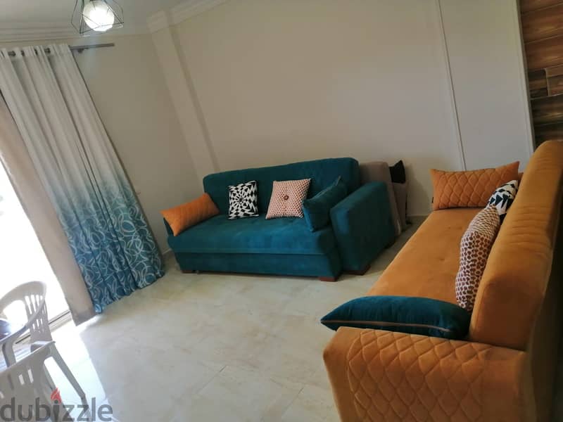 Chalet for Resale in Ain Sokhna, first floor, overlooking the sea and a swimming pool with furniture and appliances 1