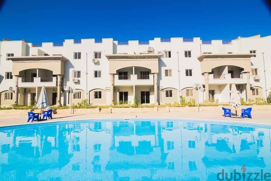 Studio for sale in Ain Sokhna in Mini Egypt Sokhna Compound, receipt for 6 months in installments over 4 years, view of the swimming pool 1