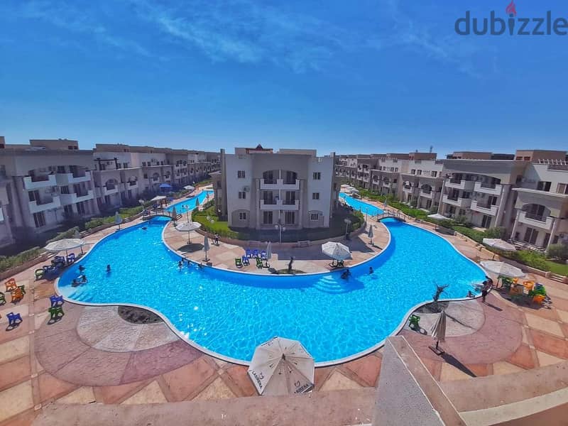Studio for sale in Ain Sokhna in Mini Egypt Sokhna Compound, receipt for 6 months in installments over 4 years, view of the swimming pool 2