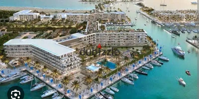 شقة فندقية للبيع فيو البحر بمقدم 1,2 مليون في مارينا 8 الساحل الشمالي 1