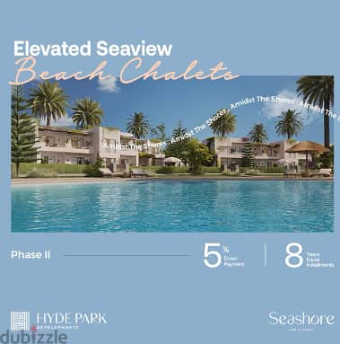 chalet for sale sea view fully finished in seashore hyde park north coast ras el hekma 4