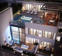 Duplex of 310 meters with a roof of 40 meters and a swimming pool without down payment and payment over 8 years for a limited period with a 10% dis 0