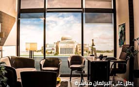 A fully finished office with air conditioners in front of the Parliament building in installments over 6 years in the administrative district 0