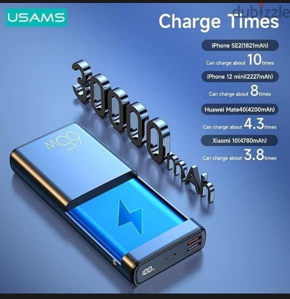 USAMS USAMS-CM 65watt 30000mah 1