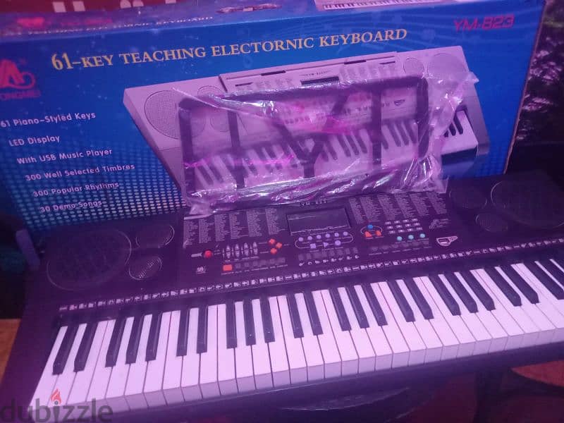 كيبورد بيانو إلكتروني أصلي من يونغمي، 61 مفتاح (YM-823-أسود) 1