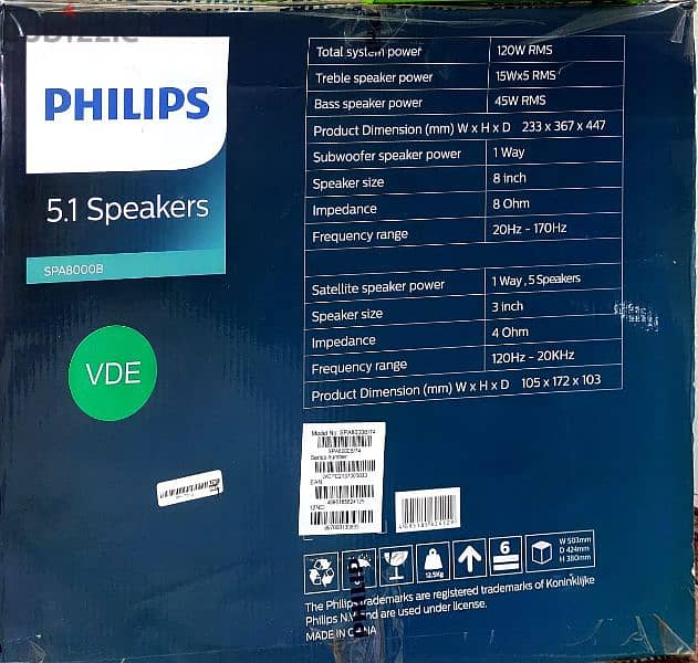 صب Philips  12000 وات جديد لم يستخدم إلا مرتين الكبيره 8" مع 5 قطع 3" 1