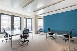 Open plan office space for 15 persons in Cairo Airport