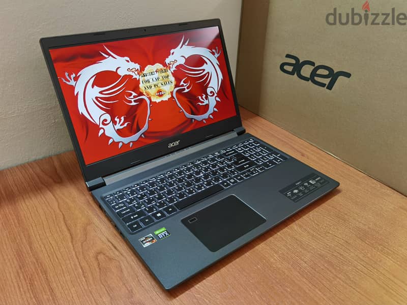 Acer Aspire 7 Ryzen™ 7 5825u RTX 3050 Gaming Laptop 1