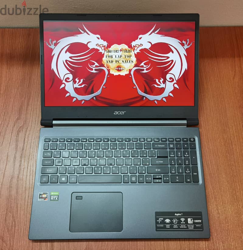 Acer Aspire 7 Ryzen™ 7 5825u RTX 3050 Gaming Laptop 9