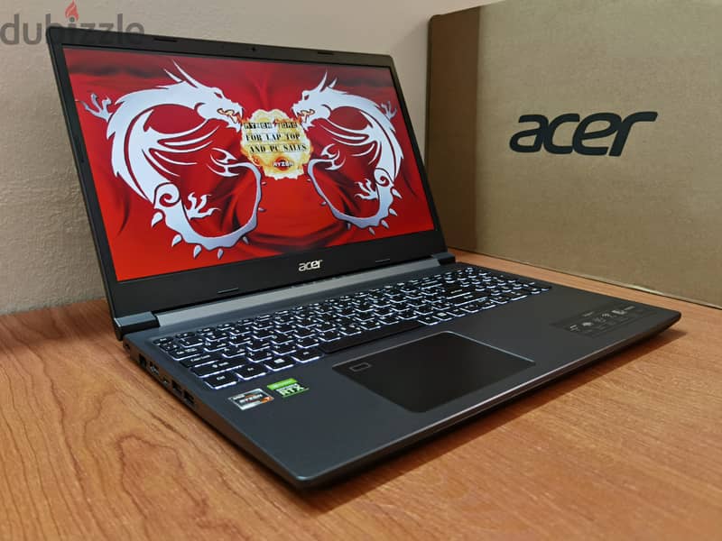 Acer Aspire 7 Ryzen™ 7 5825u RTX 3050 Gaming Laptop 12