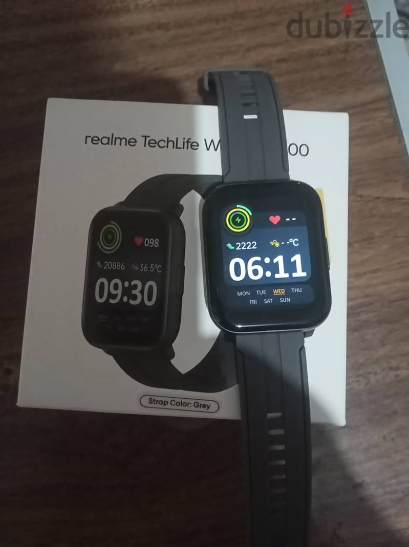 ساعه ذكيه ريلمي Realme Techlife Watch Sz100 1.69in  جديده لم تستخدم 4
