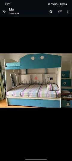 سرير اطفال خشب زان 0