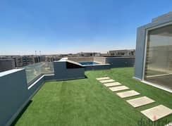 Penthouse for Sale Ready to Move with a Prime Location overlooking Landscape in Galleria Moon Valley private swimming pool