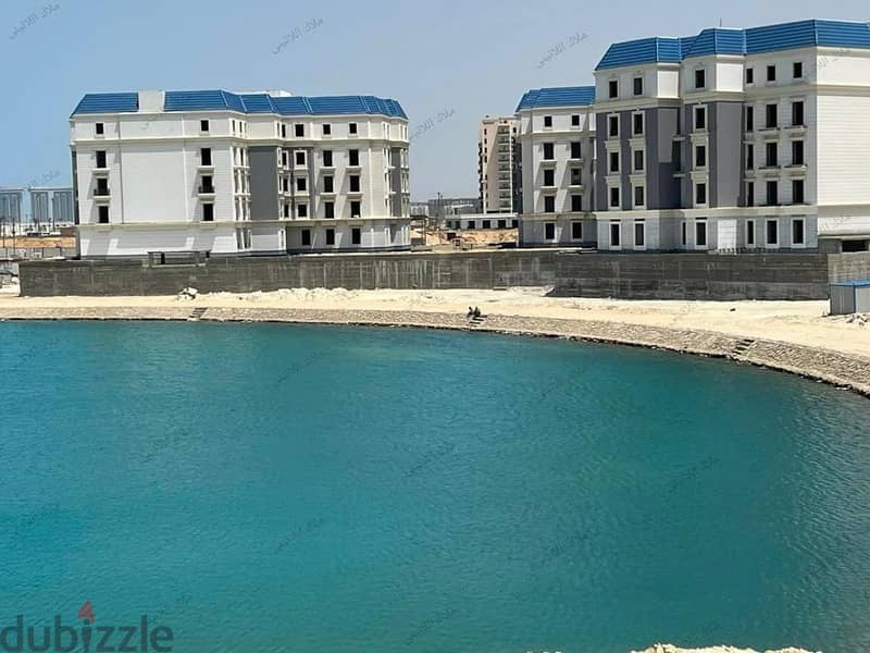 For sale, 228 sqm apartment, nautical, immediate delivery, fully finished, in Alamein, with a view on the Lagoon in New Alamein 2