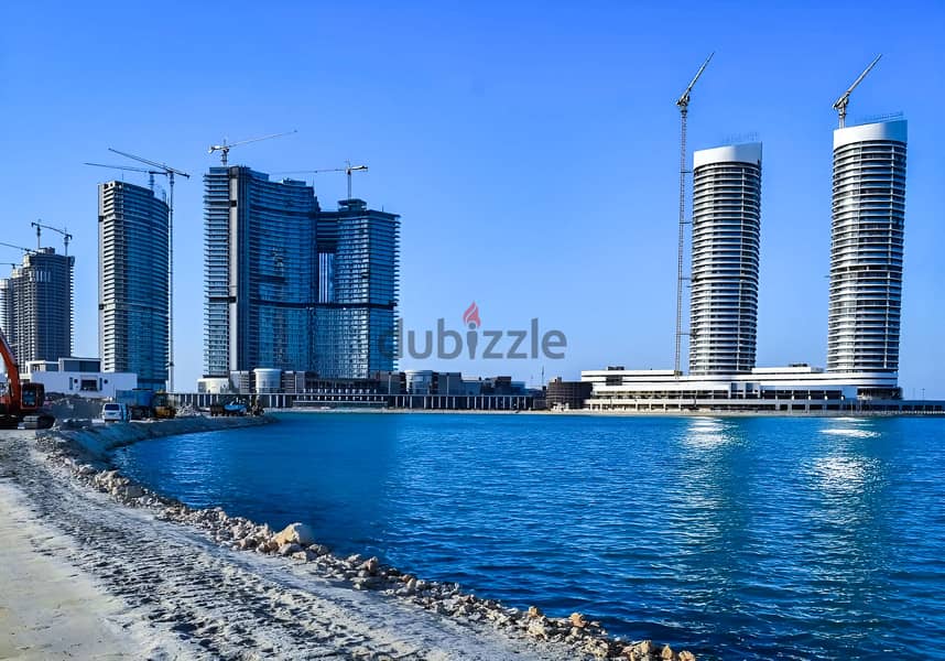 Unit for sale - Al Alamein Towers (Gate Towers) - area of ​​150 square meters, 11th floor, and consists of:- 0