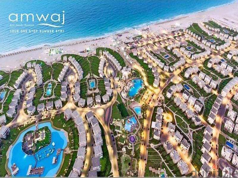Open sea view chalet with kitchen +ACs very prime location Amwaj 5