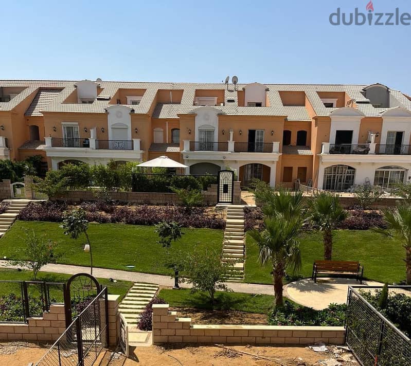 For sale, a distinguished Town Middle villa in Layan Sabbour Compound - open landscape view - immediate delivery. 0