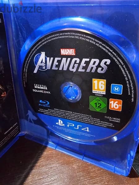 Avengers playstaion 4 CD 1