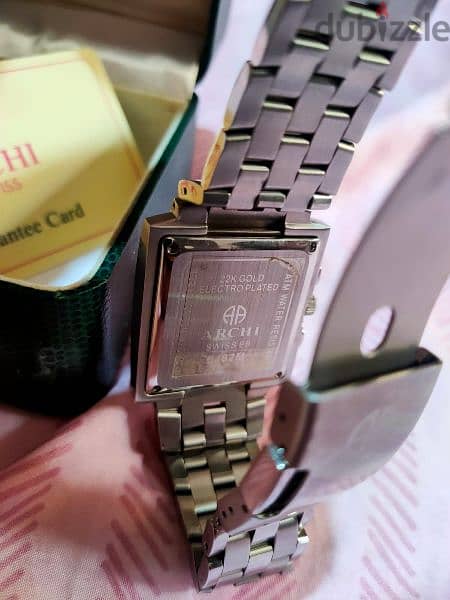 ساعة Archi أرشي أصلي سويسري 22K Gold ELECTRO PLATED 2