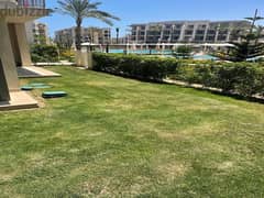 Fully Finished and Fully Furnished Ground with Garden Chalet for Sale Direct on the Swimming Pool in Marina 2 Marassi