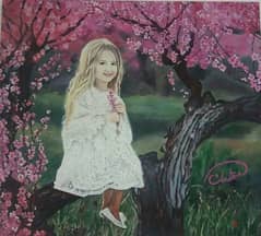 لوحة فتاة الربيع