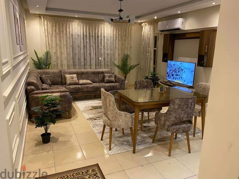 Furnished apartment for rent next to all services in Al-Rehab 3