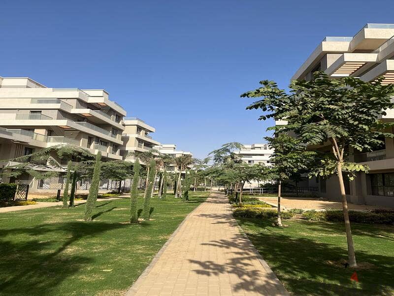 Apartment fully finished with garden for sale in Sky Condos	- Sodic 3