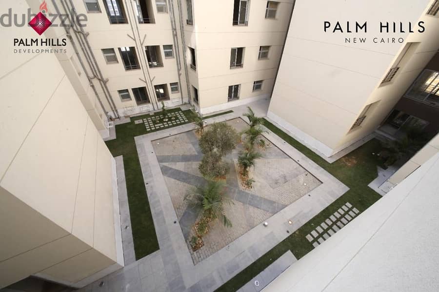 3-bedroom apartment for sale in Palm Hills, Fifth Settlement, in installments شقه 3غرف للبيع في بالم هيلز التجمع الخامس بالتقسيط 3