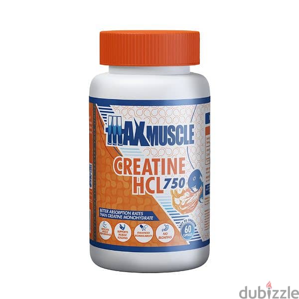 Max Muscle Creatine HCL 750mg- (capsules) 5