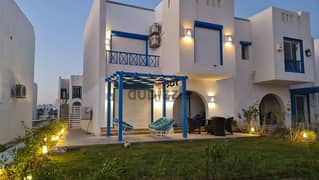 For sale, fully finished sea chalet, first row, in Mountain View, North Coast, Ras El Hekma