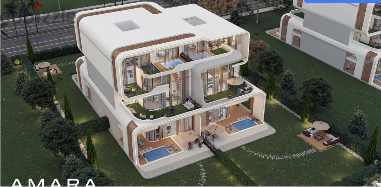 In the most exclusive places, own a fully finished duplex in Amara New Cairo Compound 3