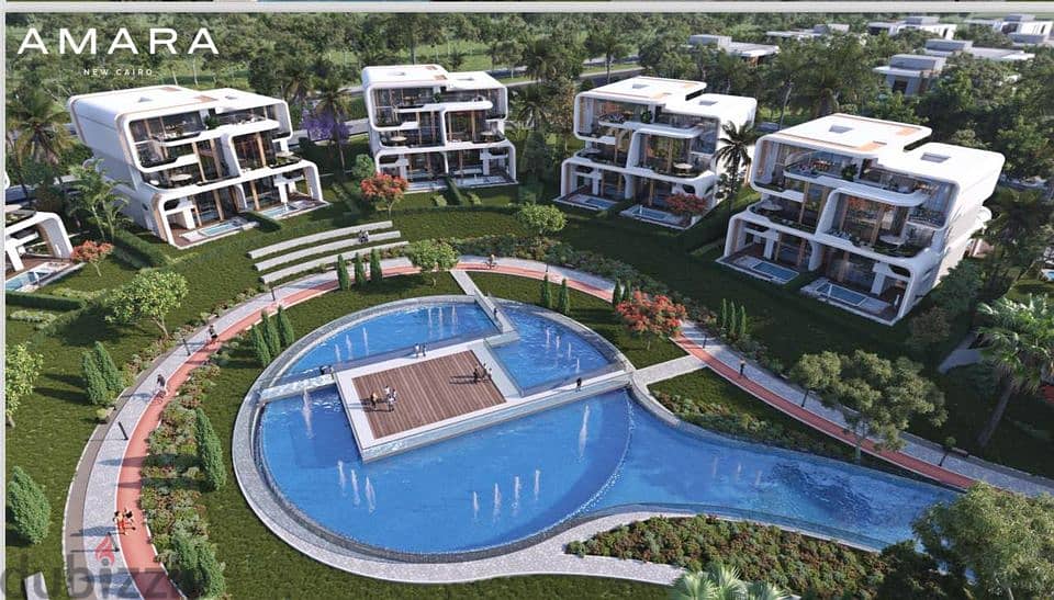Own a fully finished apartment in the most prestigious areas of the Fifth Settlement in Amara Compound, New Cairo 2
