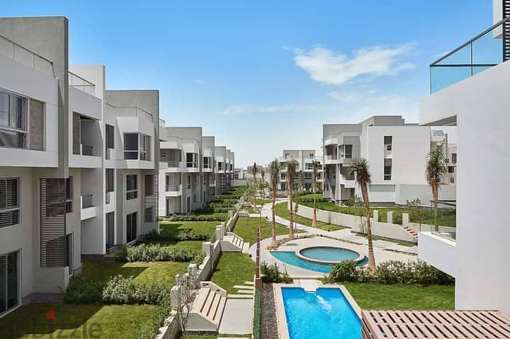 In the best location in New Cairo Immediately receive a townhouse villa in Beta Greens Compound 4