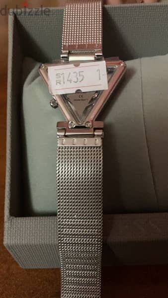 GUESS Silver-Tone Triangle watch 2