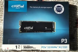 Crucial P3 1TB M. 2 NVMe Internal SSD (Acronis Edition) 0