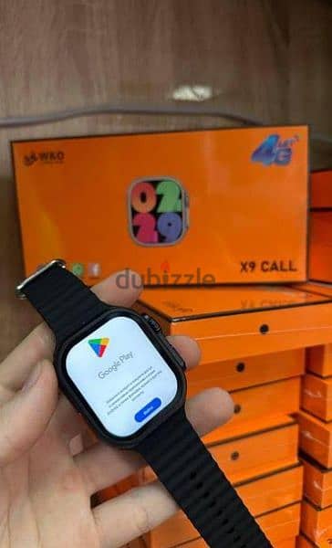 ساعة x9 call بشريحة 4g 1