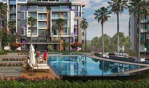 Penthouses villa for sale in Icon Compound new cairo view on swimming pool,with installment