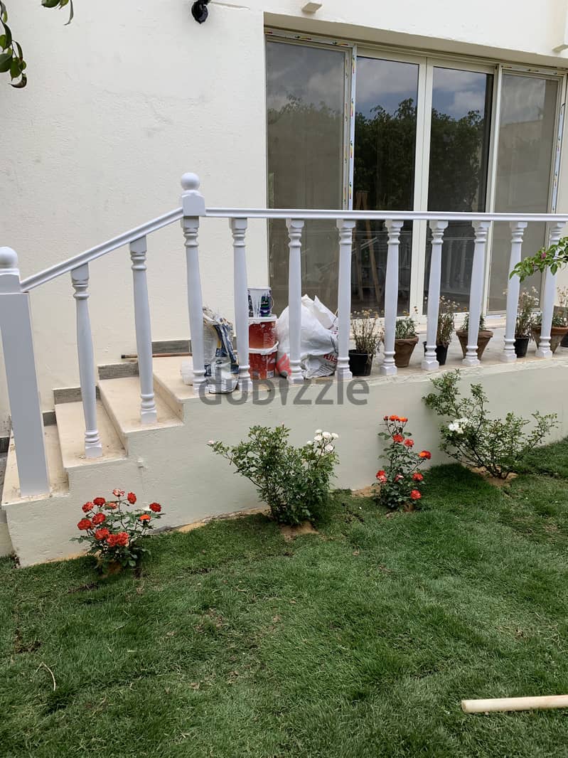 Apartment with garden and terrace for rent.  Fully equipped kitchen AC 8