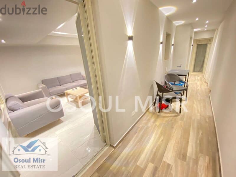 Apartment for rent in Zamalek overlooking the Nile, modern finishing 3