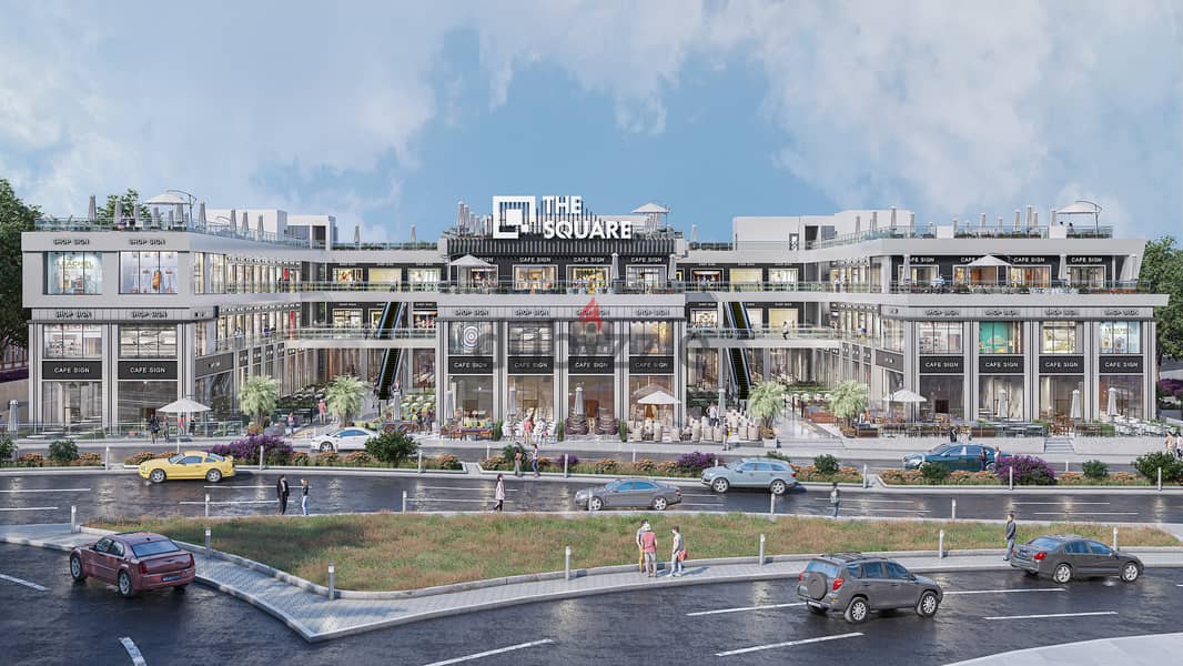 Down payment of 400,000 shops for sale in El Shorouk, next to Carrefour, on main installments of up to 4 years 5