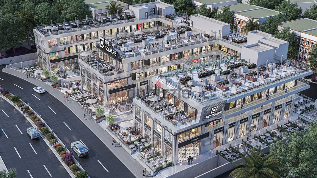 Down payment of 400,000 shops for sale in El Shorouk, next to Carrefour, on main installments of up to 4 years 6