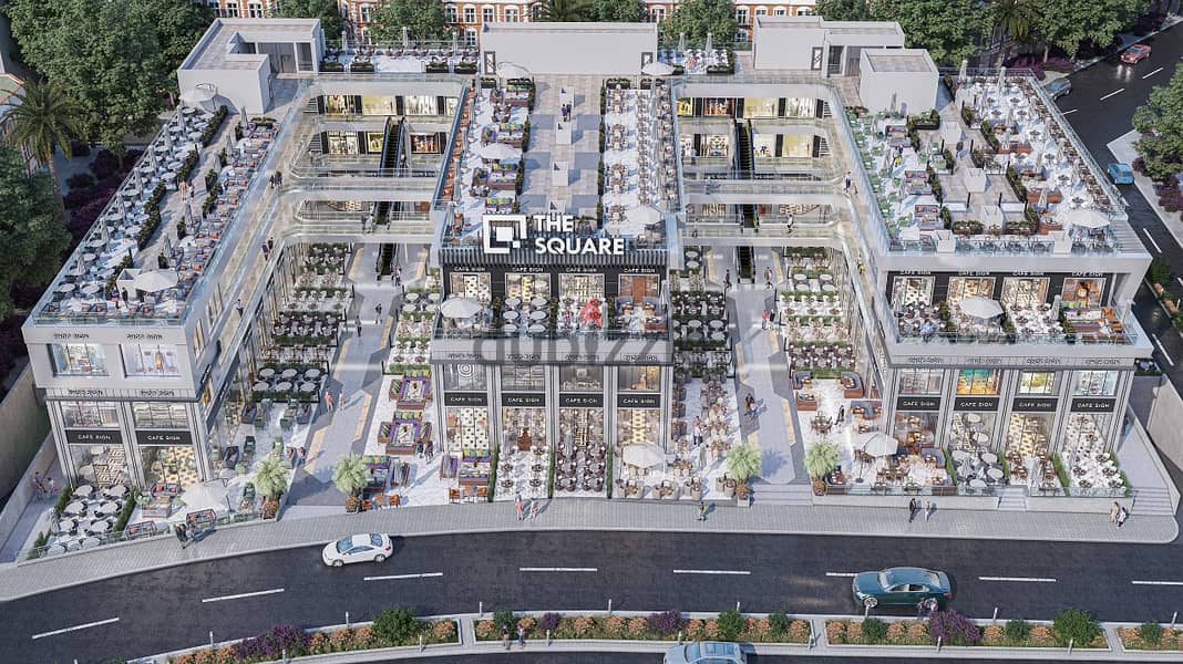 Seize the opportunity and get the offer in The Square, in a store for sale on the ground floor, 176 meters, in the best location in Shorouk, on the ma 10